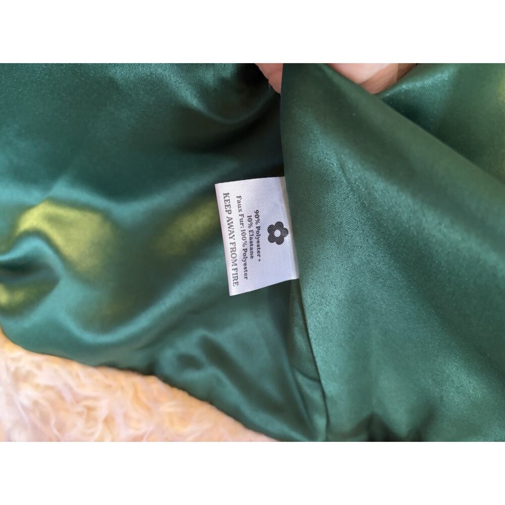 NWT Hippie Shake Heroes Breaking Hearts Green Embroidered Penny Lane Coat - Picture 13 of 16